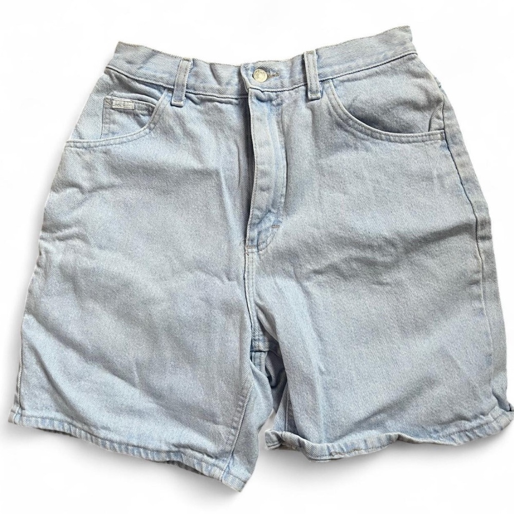 Light Blue Vintage Denim Mom Shorts